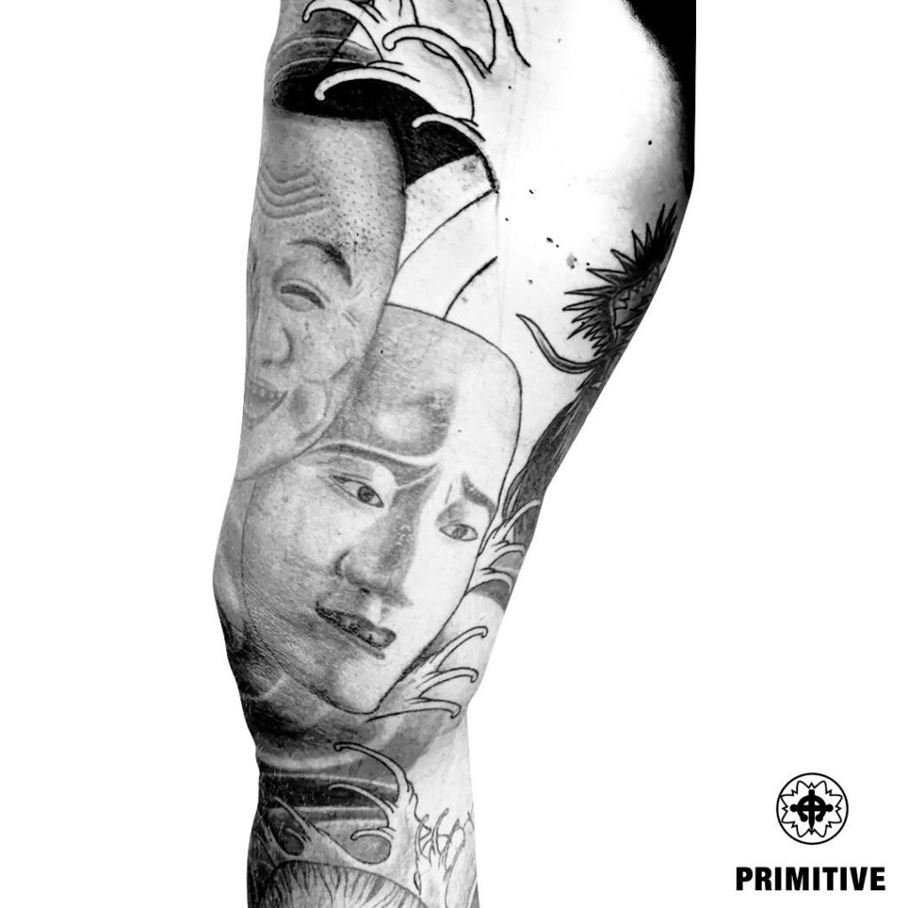 Japanese Hannya and Geisha Sleeve tattoo, Australia