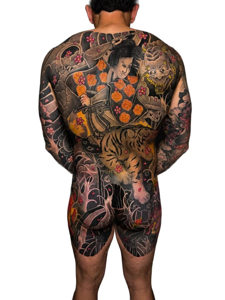 Japanese tiger body suit tattoo, Perth Western Australia